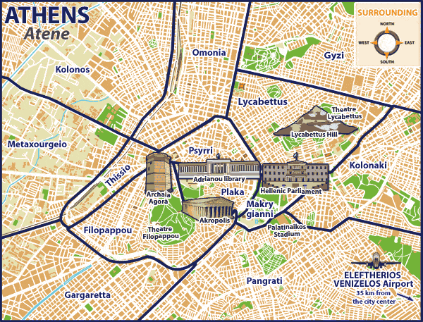 1º noite em Atenas – conhecendo o bairro Thissio