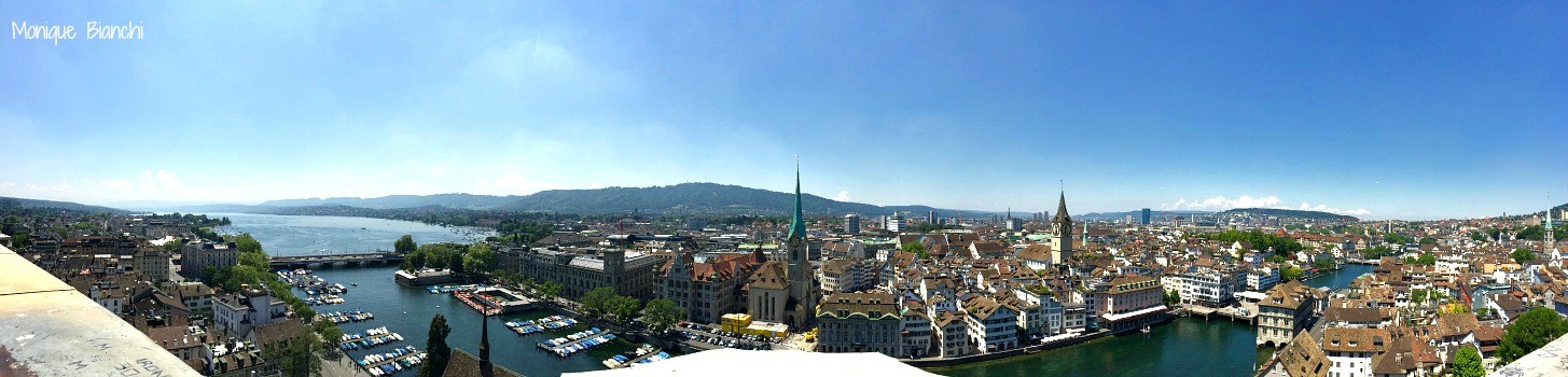 vista panorâmica de zurique do alto