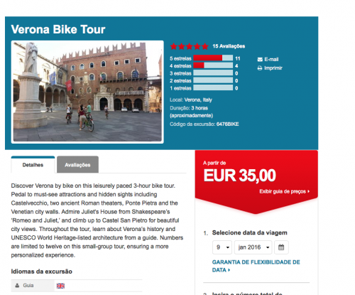 bike tour verona