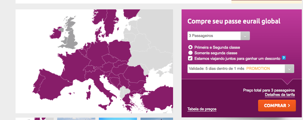 viagem de trem europa