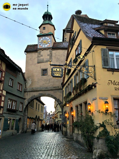 cidade medieval rothenburg ob der tauber