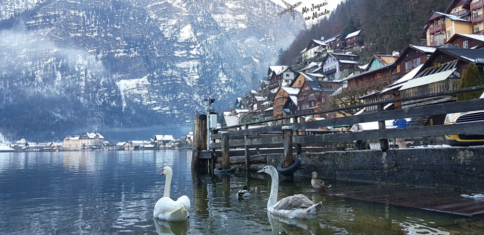 antigas casas de madeira Hallstatt