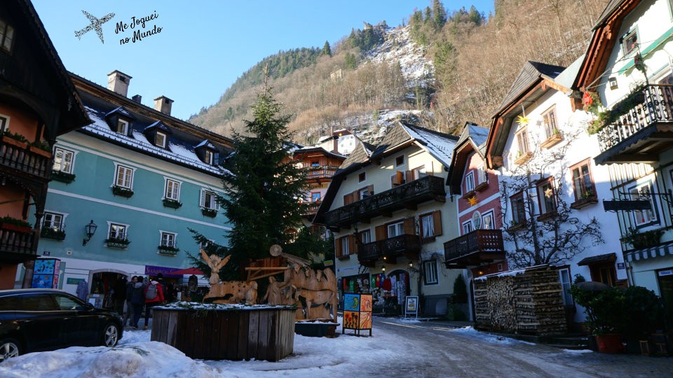 Praça central de Hallstatt