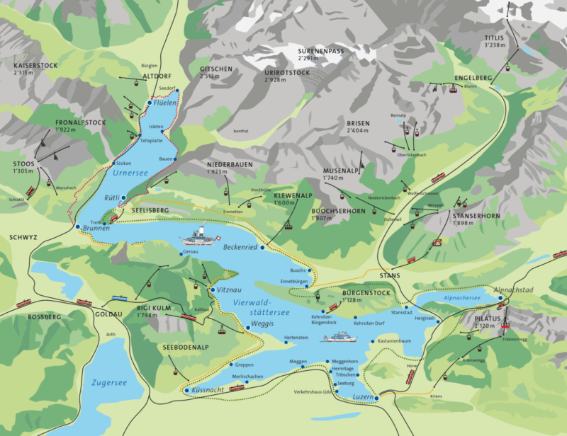 mapa lago lucerne