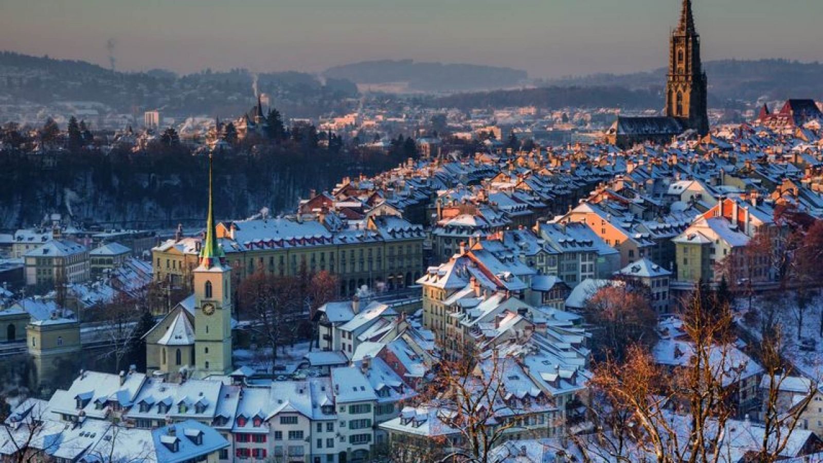 cidades para visitar no inverno na suica