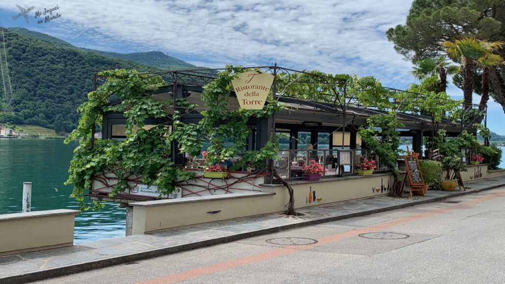 restaurante em morcote lago lugano