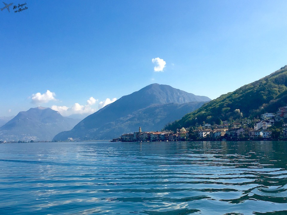 chegando em lugano de barco