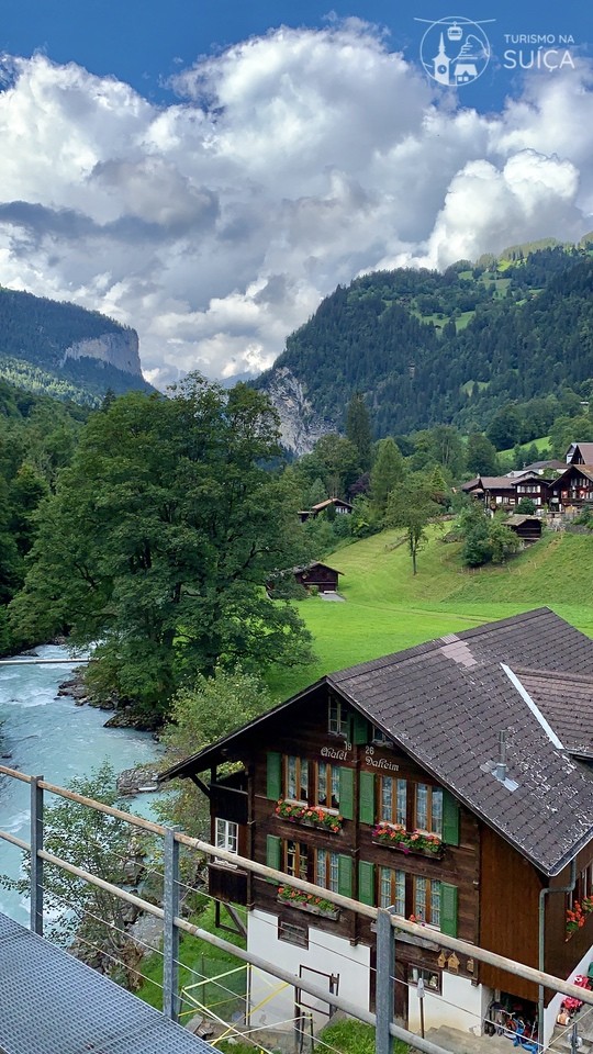 trem de lauterbrunnen a Wengen