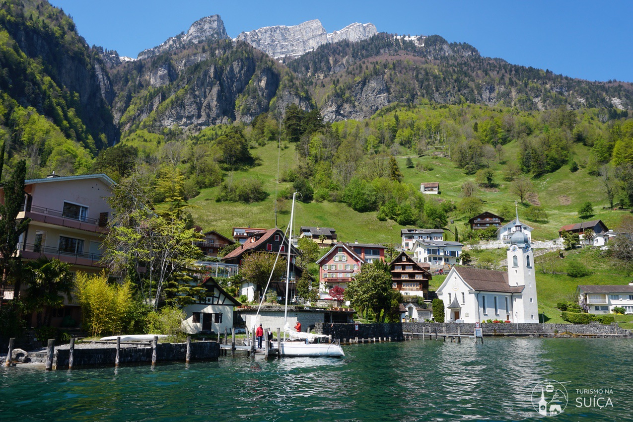 cidade de bauen lago de lucerne