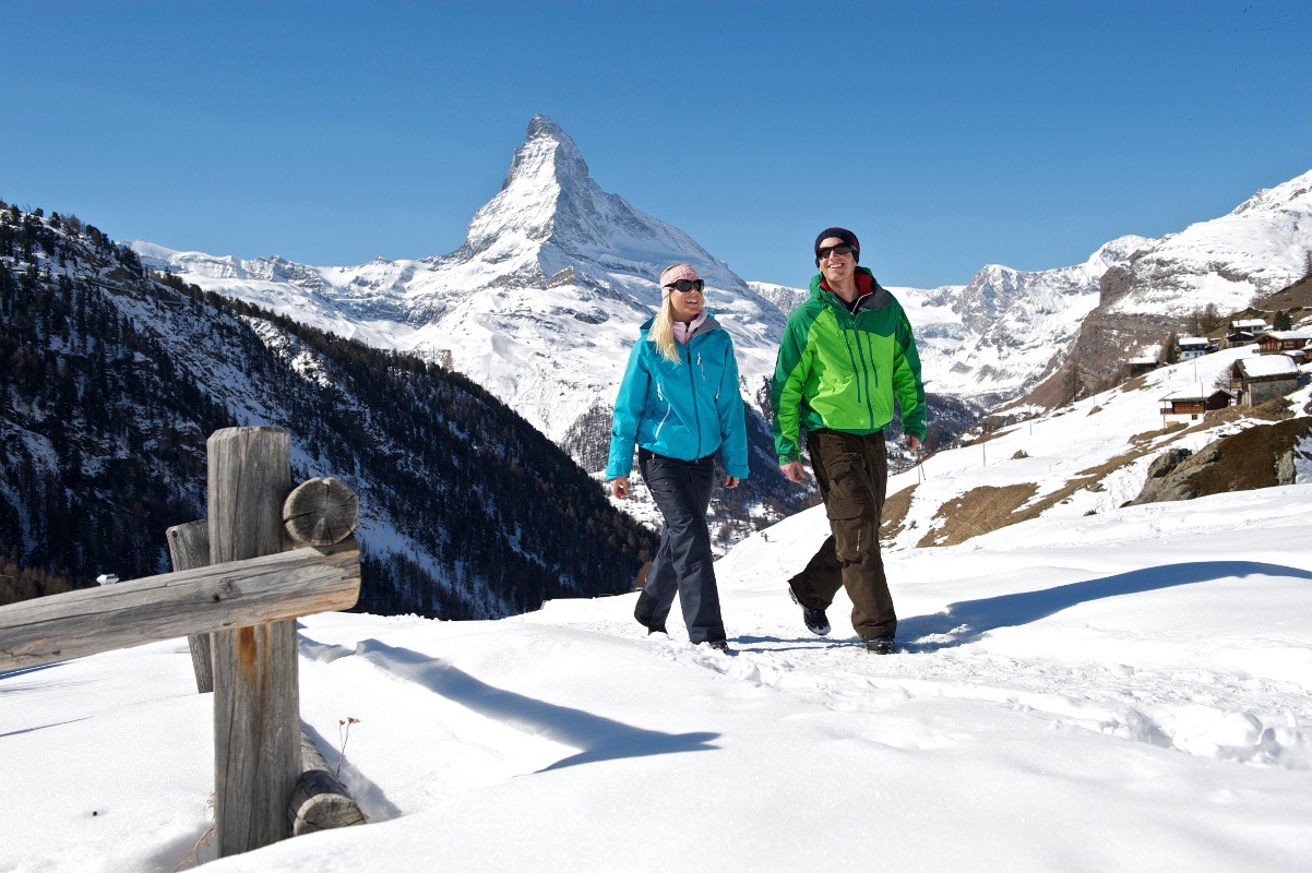 Caminhada de inverno em Zermatt